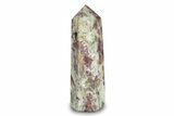 Polished Rubellite (Tourmaline) & Quartz Tower - Madagascar #245478-1